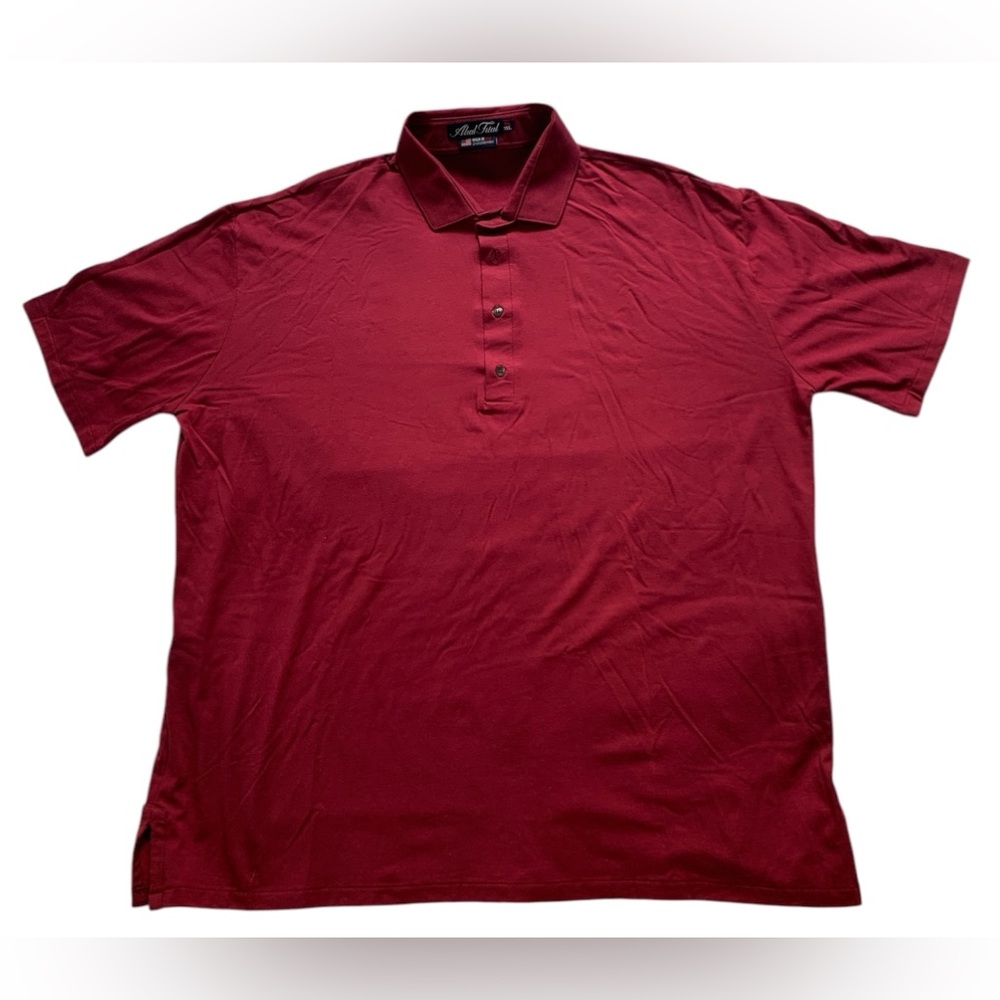 Red men’s Polo Shirt with Classic Design and Relaxed Fit
Size 3XL